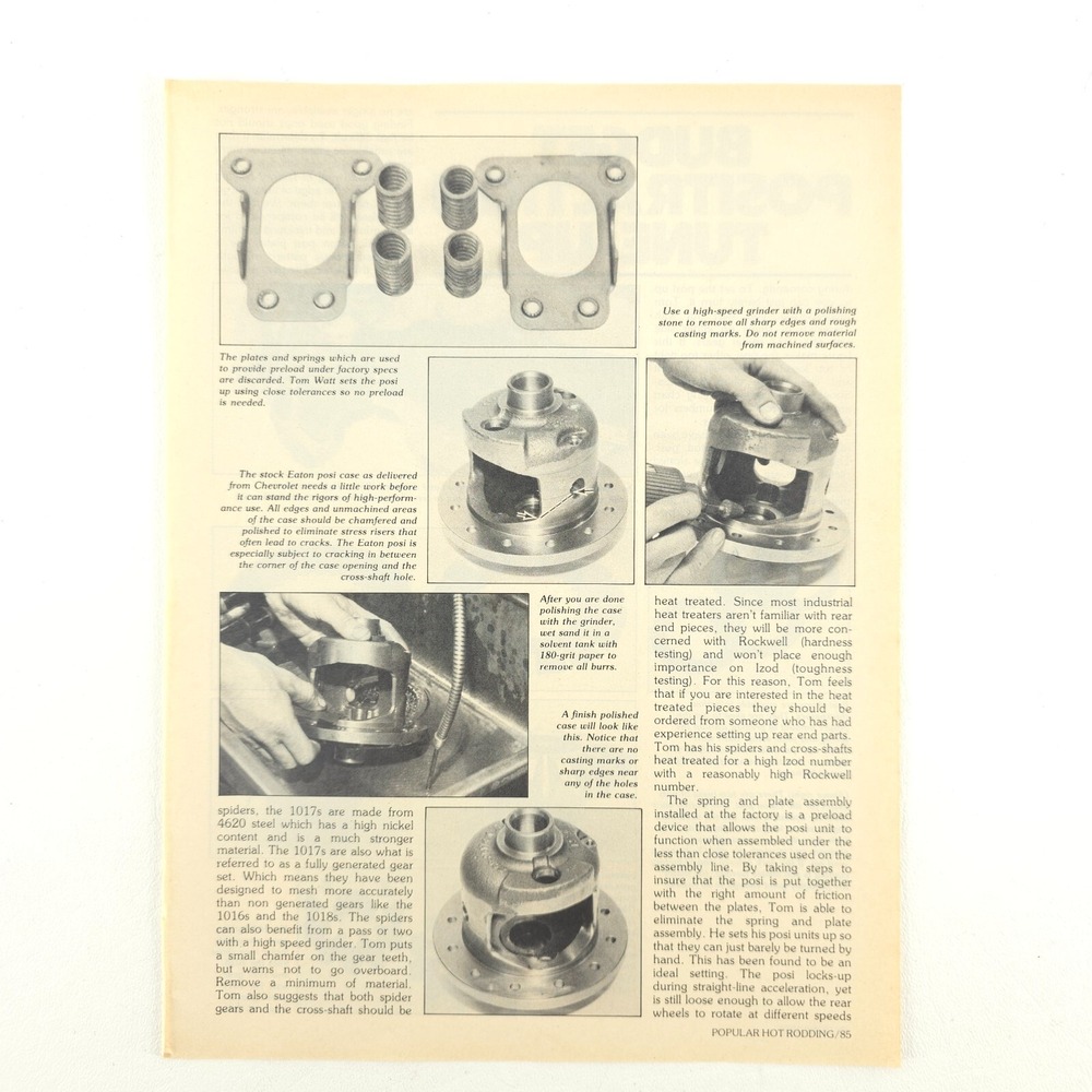 GM Eaton Rear Positraction Tune-Up 3 Pg How To Article 1979 Popular Hot Rodding - Picture 7 of 16